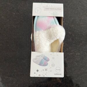 NWT Kids Tiedye House Slippers Girls Size 11-12